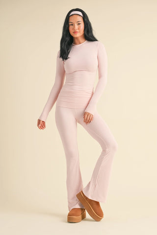 Parker Soft Knit Jersey Top - Pink