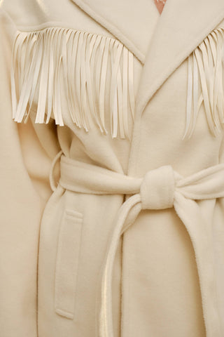 Montana Self Tie Belted Fringe Jacket