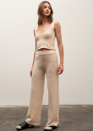 wide leg pant, lounge pant, wide leg lounge pant, lounge outfit, spring outfit, oatmeal set, oatmeal lounge set, neutral set, sweater set