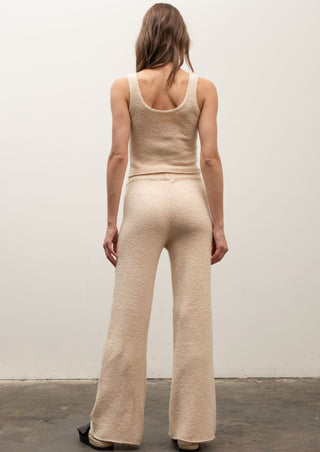 wide leg pant, lounge pant, wide leg lounge pant, lounge outfit, spring outfit, oatmeal set, oatmeal lounge set, neutral set, sweater set