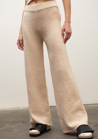 wide leg pant, lounge pant, wide leg lounge pant, lounge outfit, spring outfit, oatmeal set, oatmeal lounge set, neutral set, sweater set