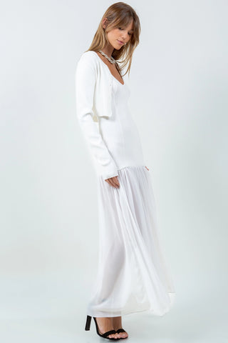 Alice Two-Piece Knitted Dress with Cardigan