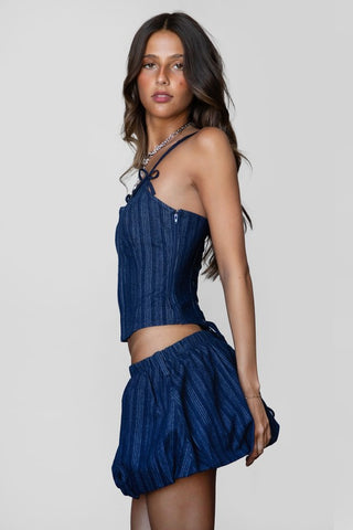Willa Denim Skirt Set