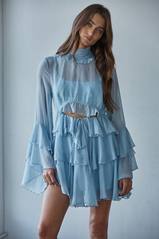 The Bluebell Ruffle Dress