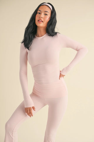 Parker Soft Knit Jersey Top - Pink