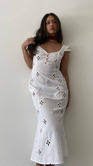 Maeve Sweetheart Midi Dress