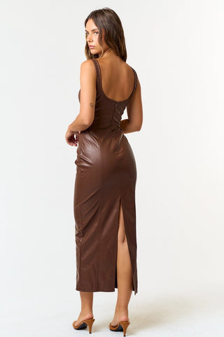 Riviera Romance Leather Dress