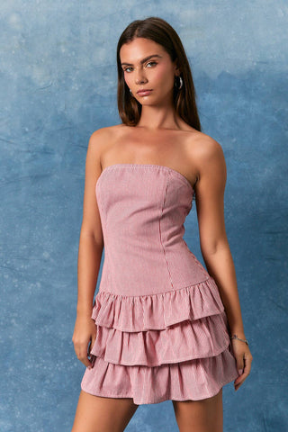 Liberty Belle Ruffle Mini Dress