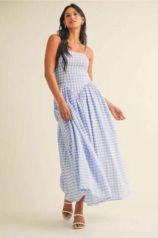 Wisteria Dropwaist Strapless Maxi Dress
