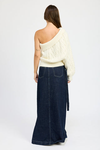 Matilda Oversized One Shoulder Sweater