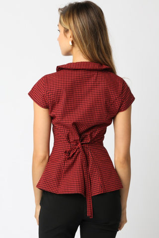 Noel Checkered Tie Shirt