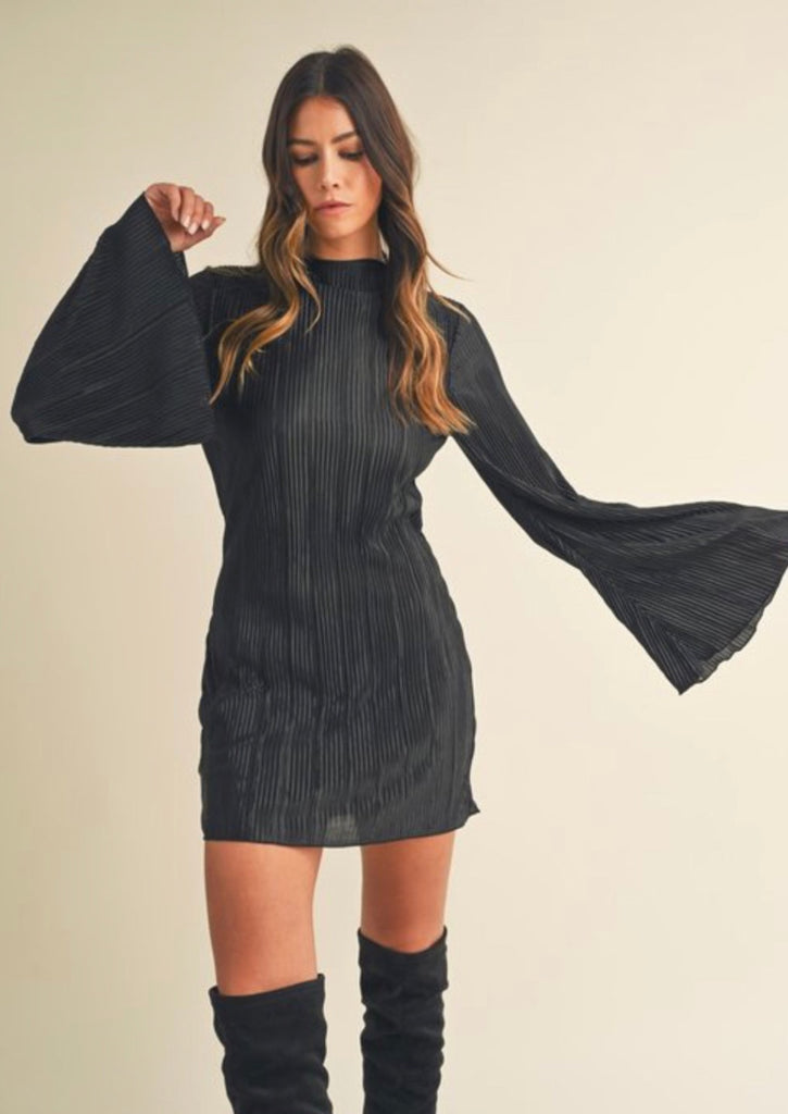 Mini Dress Dress Flowy Sleeves Willow Bell Sleeve Mini Dress