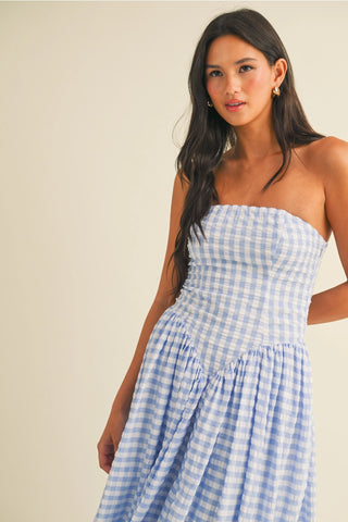 Wisteria Dropwaist Strapless Maxi Dress