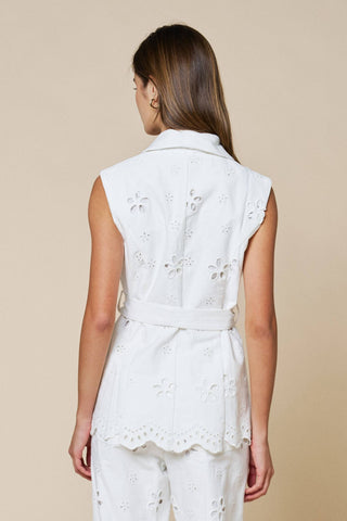 The Saint Tropez Eyelet Vest