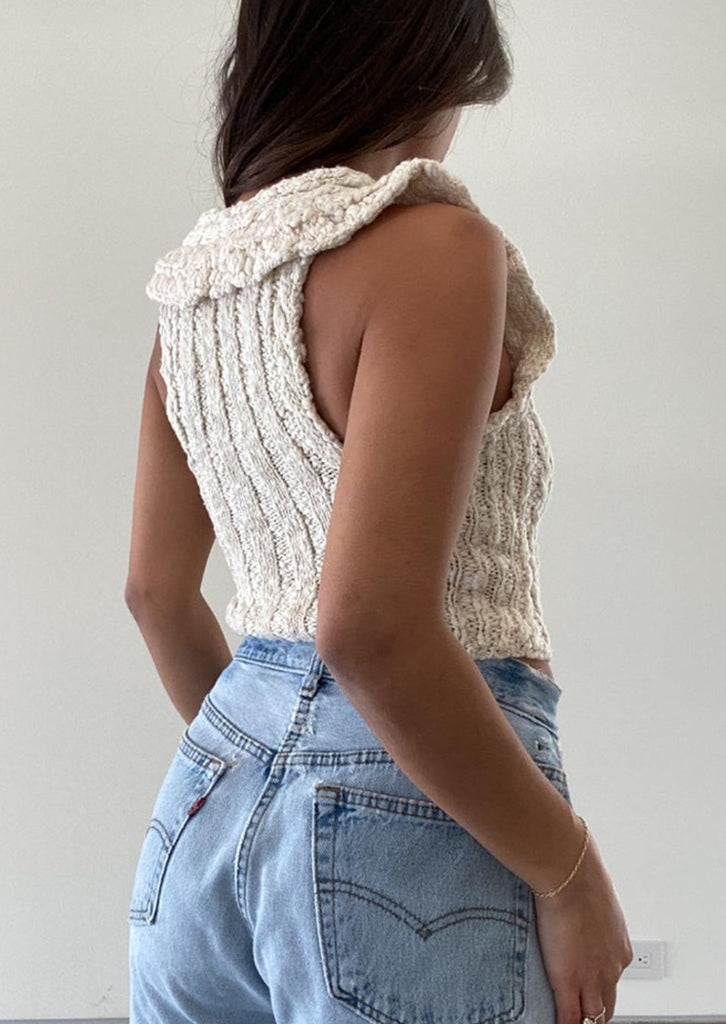 sweater top, sweater, knit tank top, knit button up sweater, collared sweater, spring outfit, spring top
