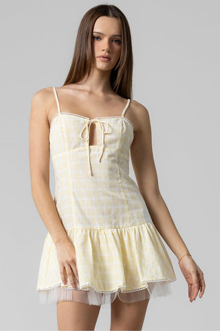 Hollis Gingham Ruffle Mini Dress
