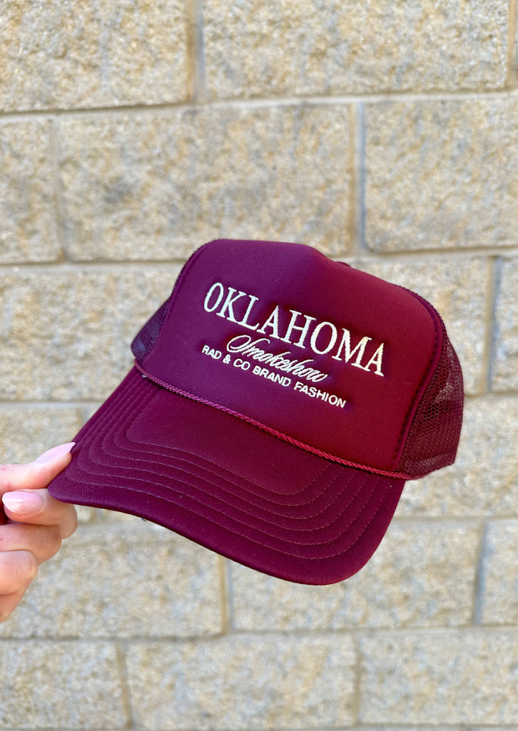 Oklahoma smokeshow, zach byran outfit, country concert, trucker hat, trucker hat inspo, trucker hat outfit,