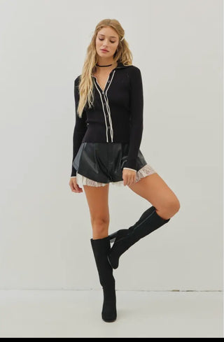 Blair Soft Ribbed Button-Down Sweater