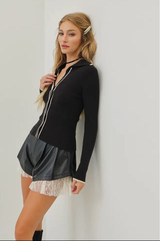 Blair Soft Ribbed Button-Down Sweater