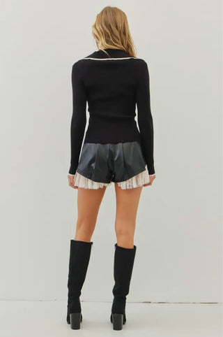 Blair Soft Ribbed Button-Down Sweater