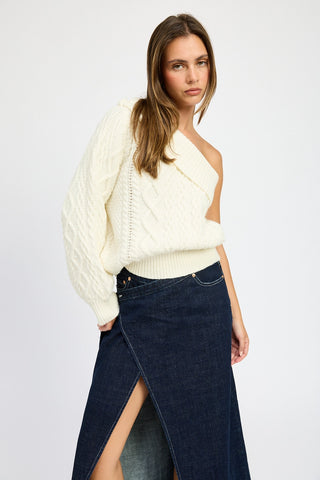Matilda Oversized One Shoulder Sweater