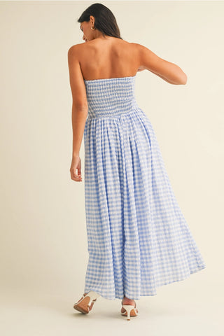 Wisteria Dropwaist Strapless Maxi Dress