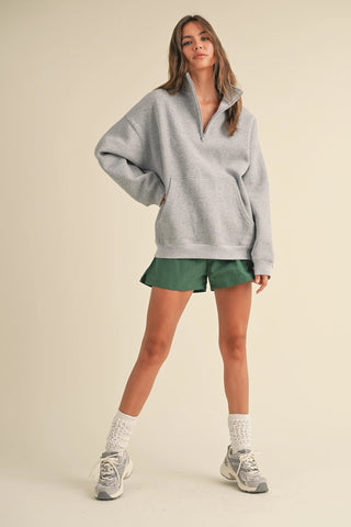 Drew Oversized Pullover Half Zip