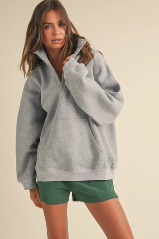 Drew Oversized Pullover Half Zip