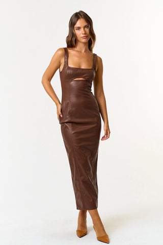 Riviera Romance Leather Dress