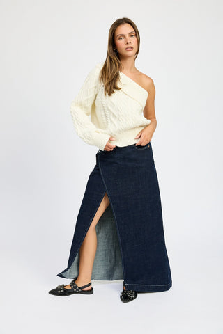 Matilda Oversized One Shoulder Sweater