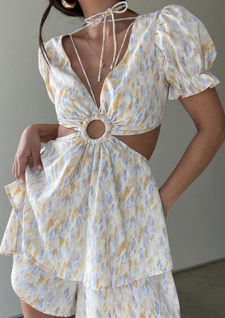 Halter neck romper, romper, spring romper, spring outfit, spring outfits.