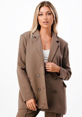 Oversized Chocolate Brown Blazer 