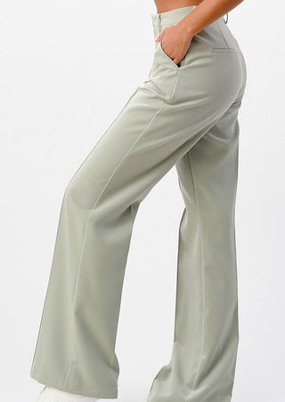 Sage trouser pant, wide leg pant, wide leg trouser pant, pleated pant, pleated trouser pant, pleated trouser, spring outfit, spring ootd.
