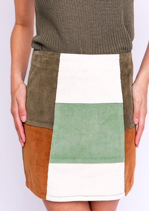 Pattern Mini Skirt