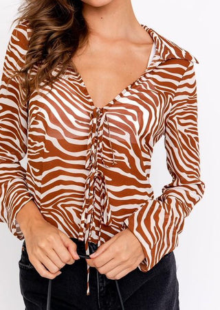 Tie Front Blouse 