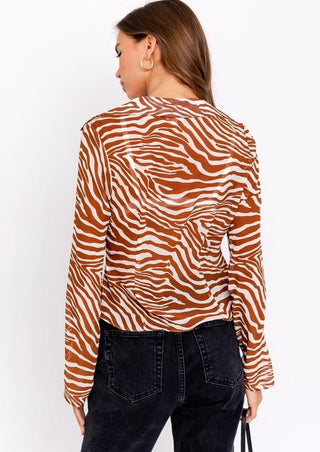Zebra Print Blouse 