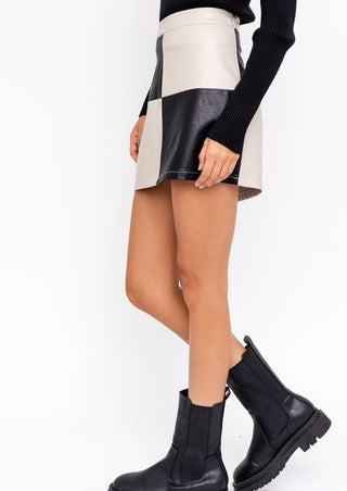 Checkered Pattern Skirt