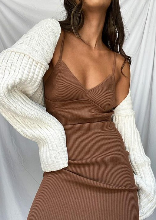 Chocolate Brown Mini Dress