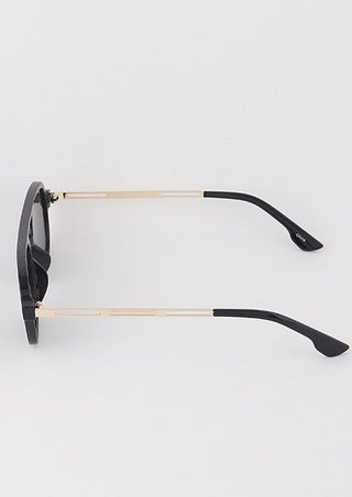 Black vintage aviator sunglasses