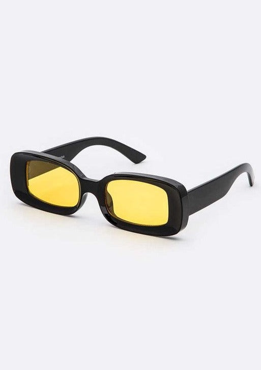 Vintage oval sunglasses, black Y2K sunglasses
