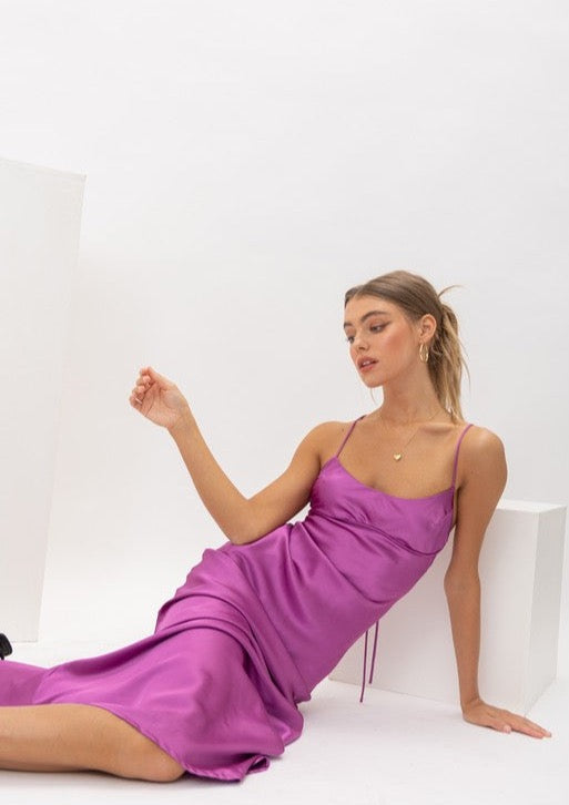 Jemma Silk Midi Dress Rad & Co. Jemma Silk Midi Dress Rad & Co.