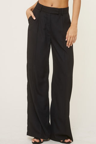 Trouser bottom, wide leg bottom pant, wide leg pant, trouser pant, black trouser pant.
