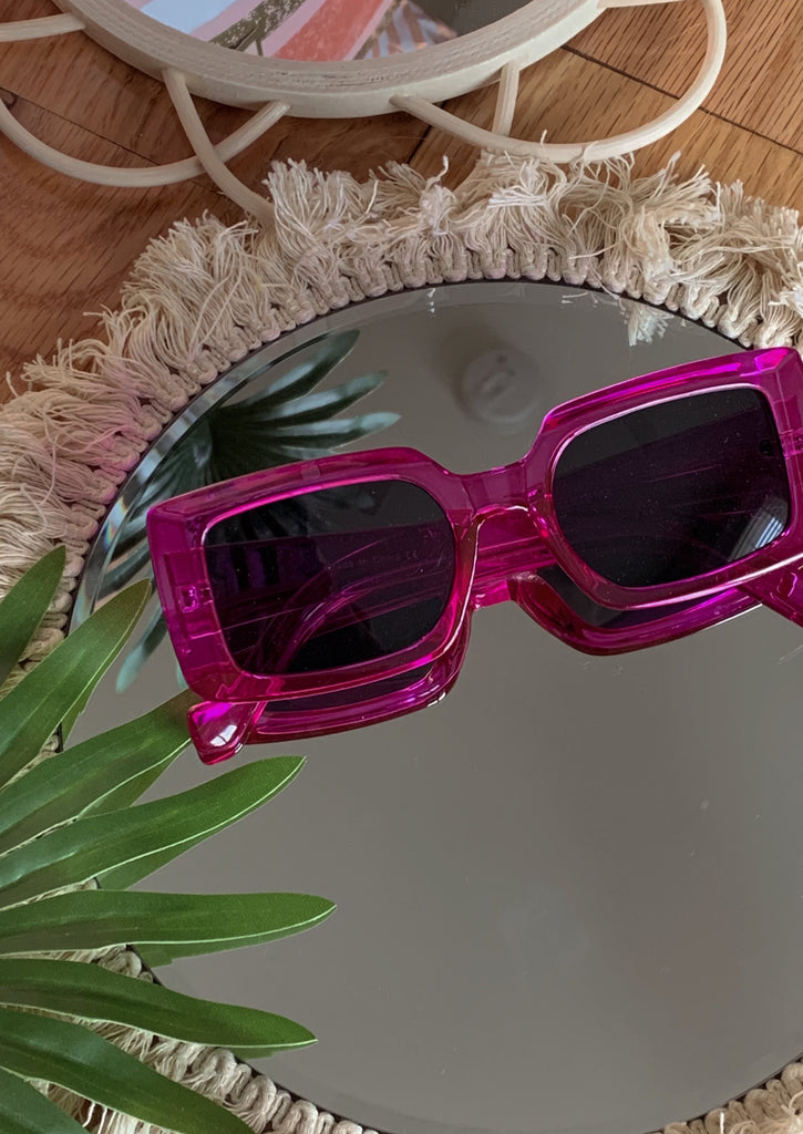 Pink Trendy High Fashion Women's Sunglasses