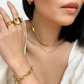 Birdy Gold Double Band Ring