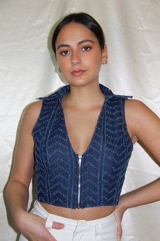 Disco Denim Vest