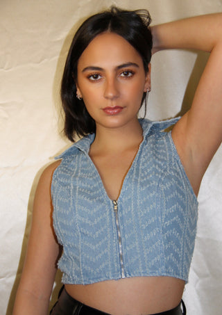 Disco Denim Vest