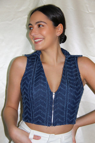 Disco Denim Vest
