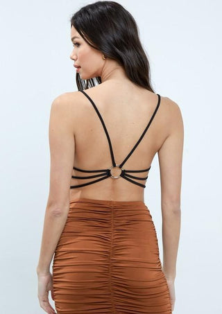 Vintage Strap Back Crop Top