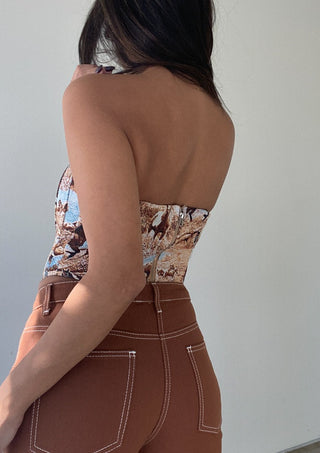 western cowgirl, western cowgirl outfit, western cowgirl aesthetic, cowgirl aesthetic, country concert outfit, bustier top, western top, summer outfit