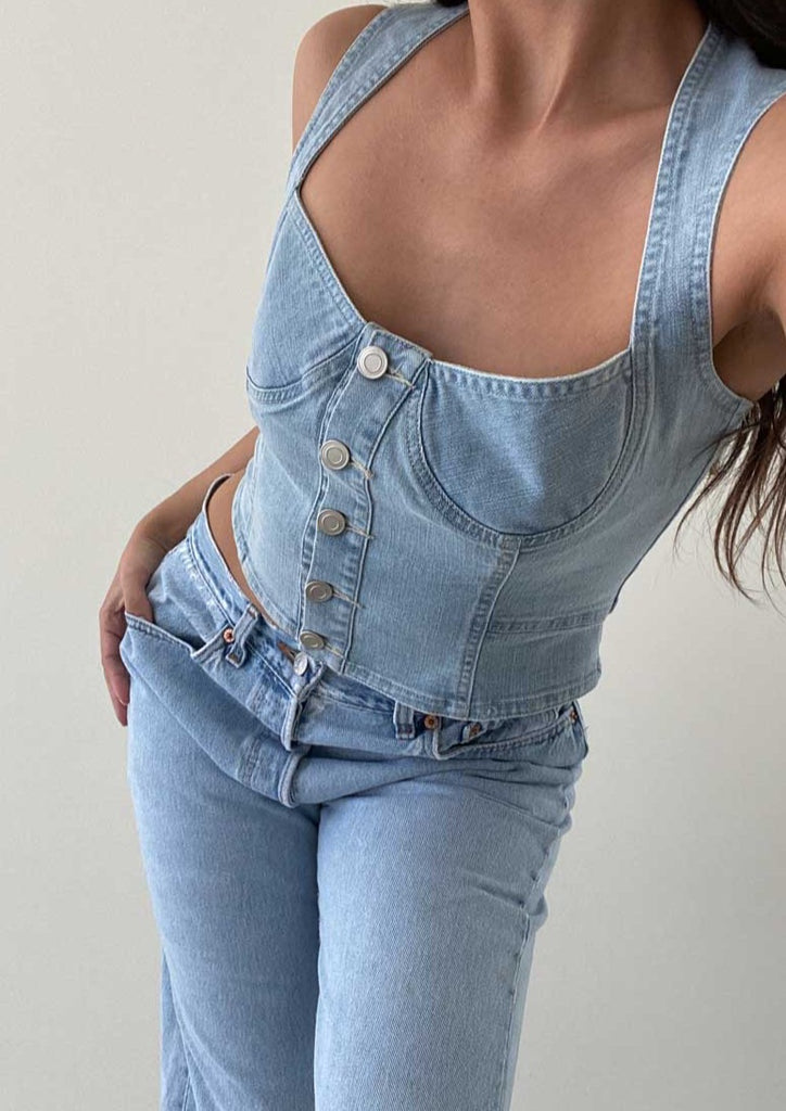 Bexley Denim Bustier Rad - Main Image